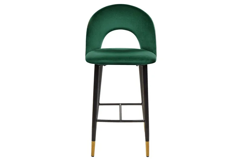 Barstol Falton set om 2 Grön-Svart-Guld - Grön-Svart-Guld - Möbler - Fåtölj & stolar - Barstol & barpall