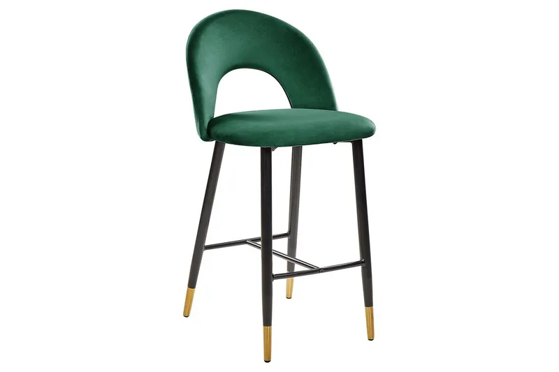 Barstol Falton set om 2 Grön-Svart-Guld - Grön-Svart-Guld - Möbler - Fåtölj & stolar - Barstol & barpall