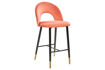Barstol Falton set om 2 Röd-Svart-Guld - Röd-Svart-Guld - Möbler - Fåtölj & stolar - Barstol & barpall
