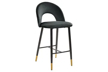 Barstol Falton set om 2 Svart-Guld - Svart-Guld - Möbler - Fåtölj & stolar - Barstol & barpall