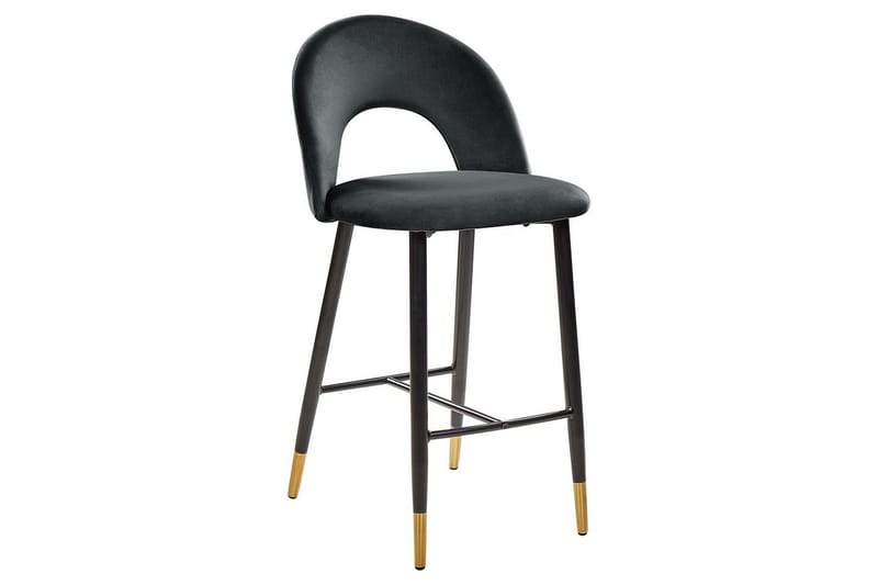 Barstol Falton set om 2 Svart-Guld - Svart-Guld - Möbler - Fåtölj & stolar - Barstol & barpall