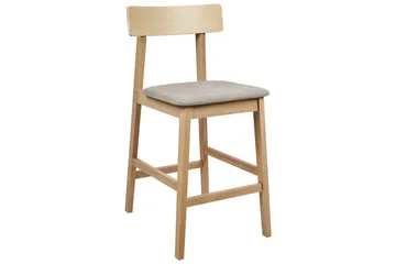 Barstol Isanti set om 2 Ljus Trä-Beige - Ljus Trä-Beige - Möbler - Fåtölj & stolar - Barstol & barpall