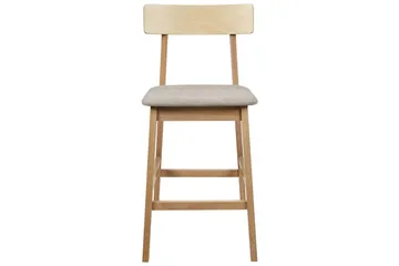 Barstol Isanti set om 2 Ljus Trä-Beige - Ljus Trä-Beige - Möbler - Fåtölj & stolar - Barstol & barpall