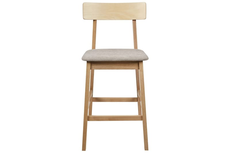 Barstol Isanti set om 2 Ljus Trä-Beige - Ljus Trä-Beige - Möbler - Fåtölj & stolar - Barstol & barpall