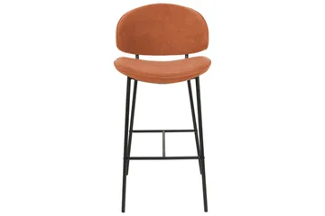 Barstol Kiana set om 2 Orange-Svart - Orange-Svart - Möbler - Fåtölj & stolar - Barstol & barpall