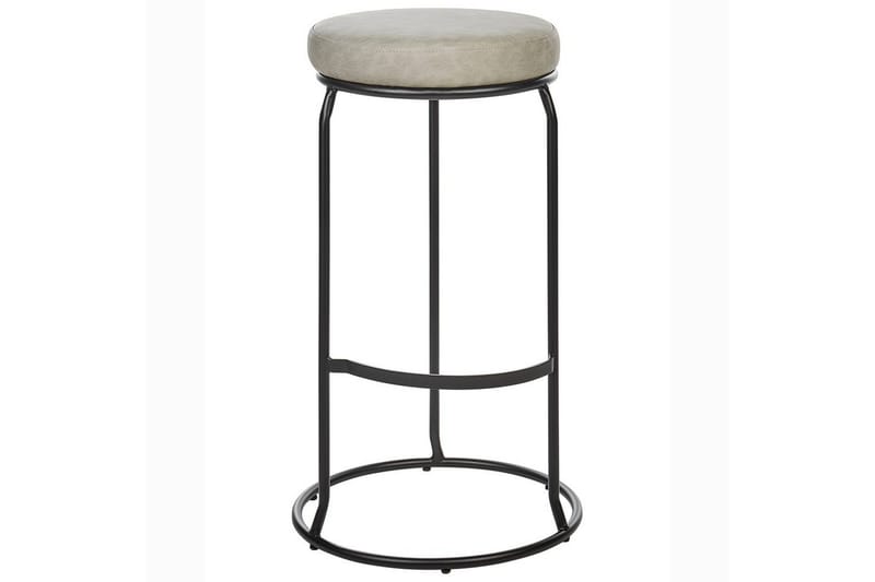 Barstol Milroy set om 2 Grå-Svart - Grå-Svart - Möbler - Fåtölj & stolar - Barstol & barpall