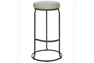 Barstol Milroy set om 2 Grå-Svart - Grå-Svart - Möbler - Fåtölj & stolar - Barstol & barpall