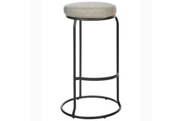 Barstol Milroy set om 2 Grå-Svart - Grå-Svart - Möbler - Fåtölj & stolar - Barstol & barpall