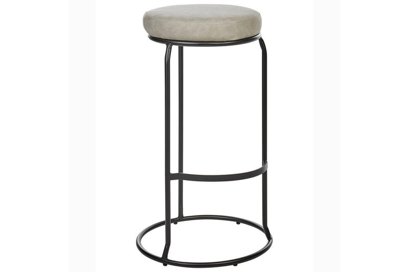 Barstol Milroy set om 2 Grå-Svart - Grå-Svart - Möbler - Fåtölj & stolar - Barstol & barpall