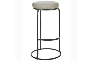 Barstol Milroy set om 2 Grå-Svart - Grå-Svart - Möbler - Fåtölj & stolar - Barstol & barpall