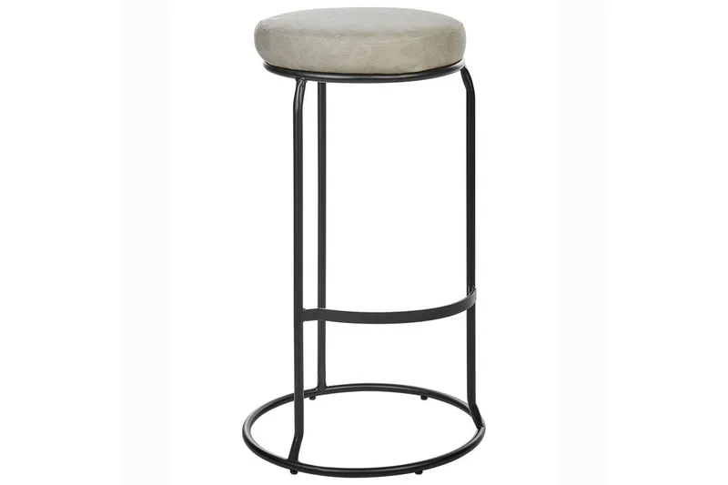 Barstol Milroy set om 2 Grå-Svart - Grå-Svart - Möbler - Fåtölj & stolar - Barstol & barpall