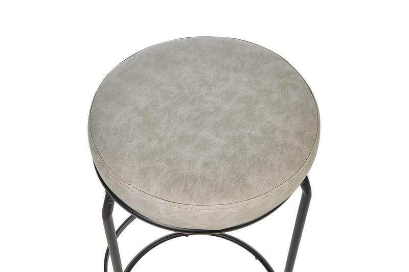 Barstol Milroy set om 2 Grå-Svart - Grå-Svart - Möbler - Fåtölj & stolar - Barstol & barpall