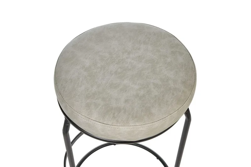 Barstol Milroy set om 2 Grå-Svart - Grå-Svart - Möbler - Fåtölj & stolar - Barstol & barpall