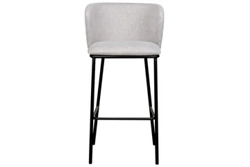 Barstol Mina set om 2 Grå-Svart - Grå-Svart - Möbler - Fåtölj & stolar - Barstol & barpall