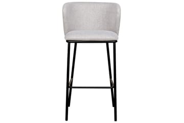 Barstol Mina set om 2 Grå-Svart - Grå-Svart - Möbler - Fåtölj & stolar - Barstol & barpall