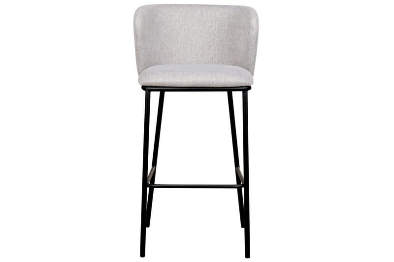 Barstol Mina set om 2 Grå-Svart - Grå-Svart - Möbler - Fåtölj & stolar - Barstol & barpall