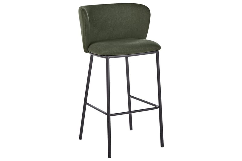 Barstol Mina set om 2 Grön-Svart - Grön-Svart - Möbler - Fåtölj & stolar - Barstol & barpall