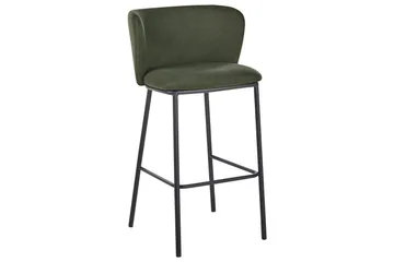 Barstol Mina set om 2 Grön-Svart - Grön-Svart - Möbler - Fåtölj & stolar - Barstol & barpall