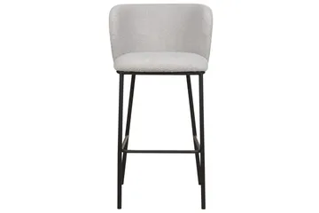 Barstol Mina set om 2 Ljusgrå-Svart - Ljusgrå-Svart - Möbler - Fåtölj & stolar - Barstol & barpall