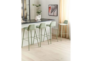 Barstol Mora set om 4 Grön - Grön - Möbler - Fåtölj & stolar - Barstol & barpall