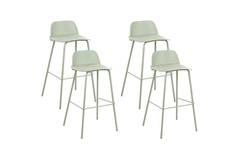 Barstol Mora set om 4 Grön, Grön
