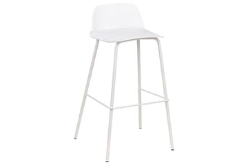 Barstol Mora set om 4 Vit - Vit - Möbler - Fåtölj & stolar - Barstol & barpall
