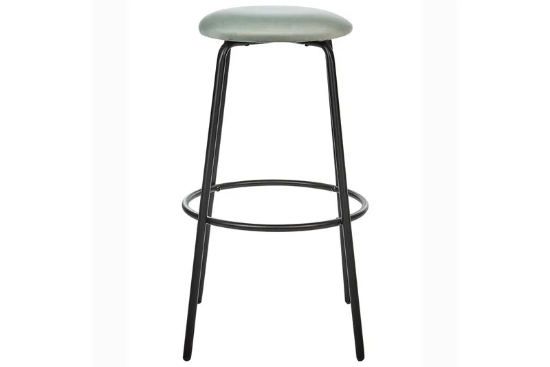 Barstol Morton set om 2 Grön-Svart - Grön-Svart - Möbler - Fåtölj & stolar - Barstol & barpall