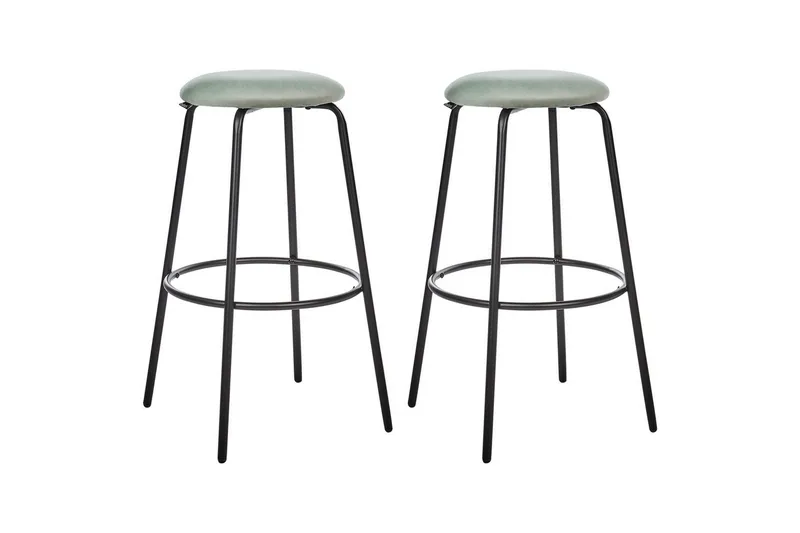 Barstol Morton set om 2 Grön-Svart, Grön-Svart