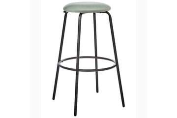 Barstol Morton set om 2 Grön-Svart - Grön-Svart - Möbler - Fåtölj & stolar - Barstol & barpall