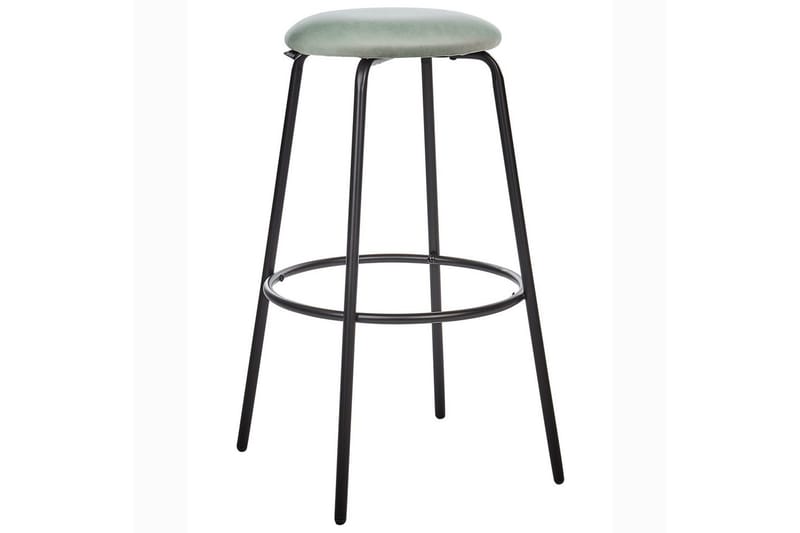 Barstol Morton set om 2 Grön-Svart - Grön-Svart - Möbler - Fåtölj & stolar - Barstol & barpall