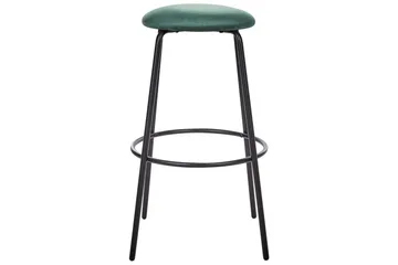 Barstol Morton set om 2 Smaragdgrön-Svart - Smaragdgrön-Svart - Möbler - Fåtölj & stolar - Barstol & barpall