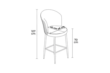 Barstol Redlands Cappuccino / svart - Cappuccino / svart - Möbler - Fåtölj & stolar - Barstol & barpall