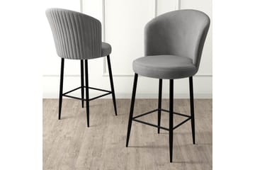Barstol Redlands Grå / Svart - Grå / Svart - Möbler - Fåtölj & stolar - Barstol & barpall