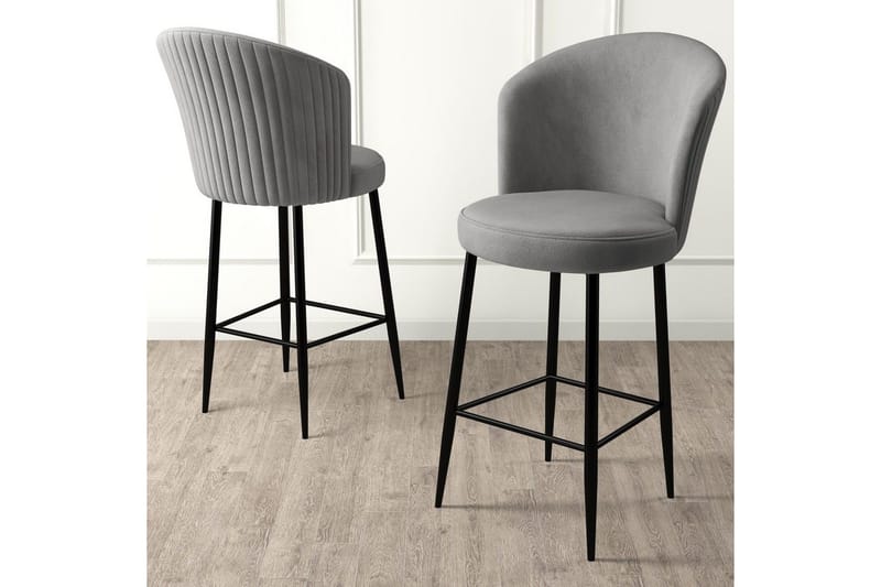 Barstol Redlands Grå / Svart - Grå / Svart - Möbler - Fåtölj & stolar - Barstol & barpall