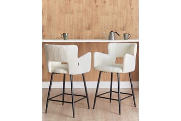 Barstol Sanilac set om 2 Bouclé - Möbler - Fåtölj & stolar - Barstol & barpall