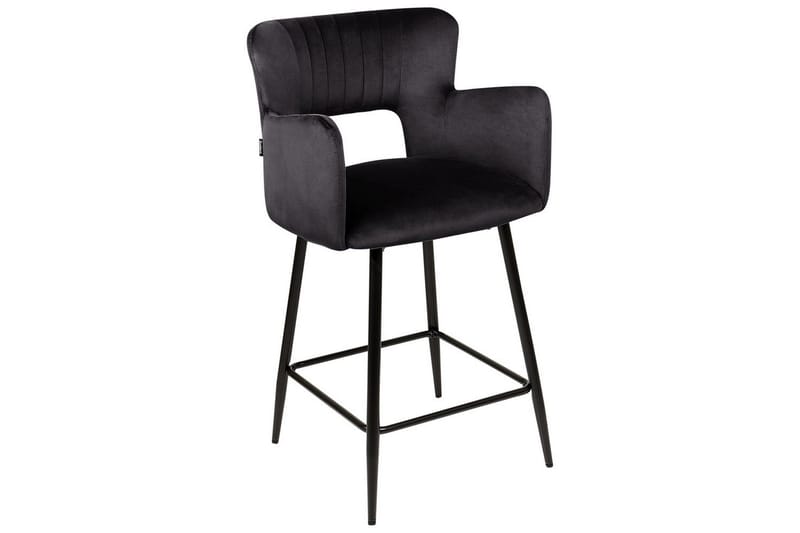 Barstol Sanilac set om 2 Svart - Svart - Möbler - Fåtölj & stolar - Barstol & barpall