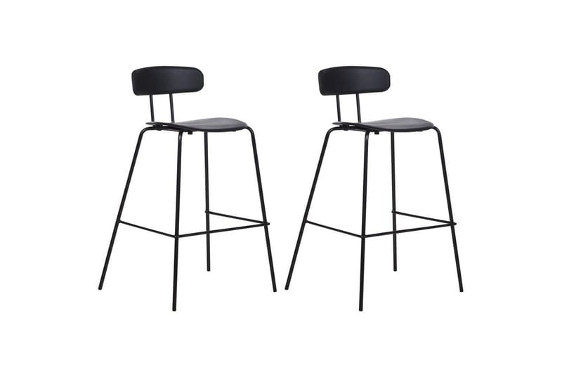 Barstol Sibley set om 2 Svart, Svart