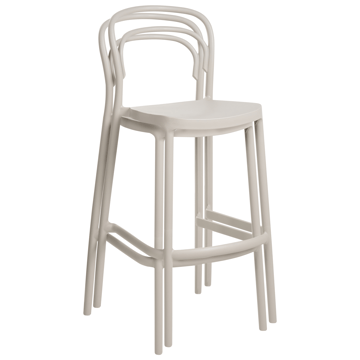 Barstol utomhus Porano - Beige - Möbler - Fåtölj & stolar - Barstol & barpall
