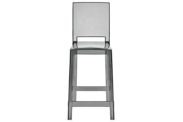 Barstol Wellington set om 2 Transparent-Svart - Transparent-Svart - Möbler - Fåtölj & stolar - Barstol & barpall