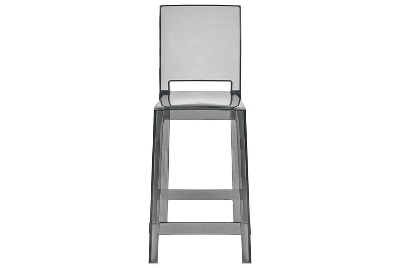 Barstol Wellington set om 2 Transparent-Svart - Transparent-Svart - Möbler - Fåtölj & stolar - Barstol & barpall