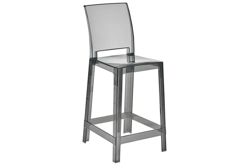 Barstol Wellington set om 2 Transparent-Svart - Transparent-Svart - Möbler - Fåtölj & stolar - Barstol & barpall