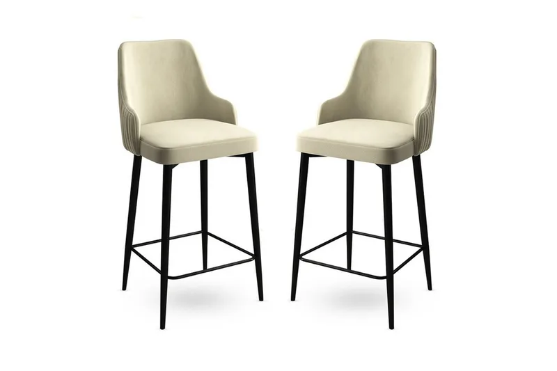 Barstol Ydra Grädde / Svart, Grädde / Svart