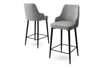 Barstol Ydra Grå / Svart - Grå / Svart - Möbler - Fåtölj & stolar - Barstol & barpall