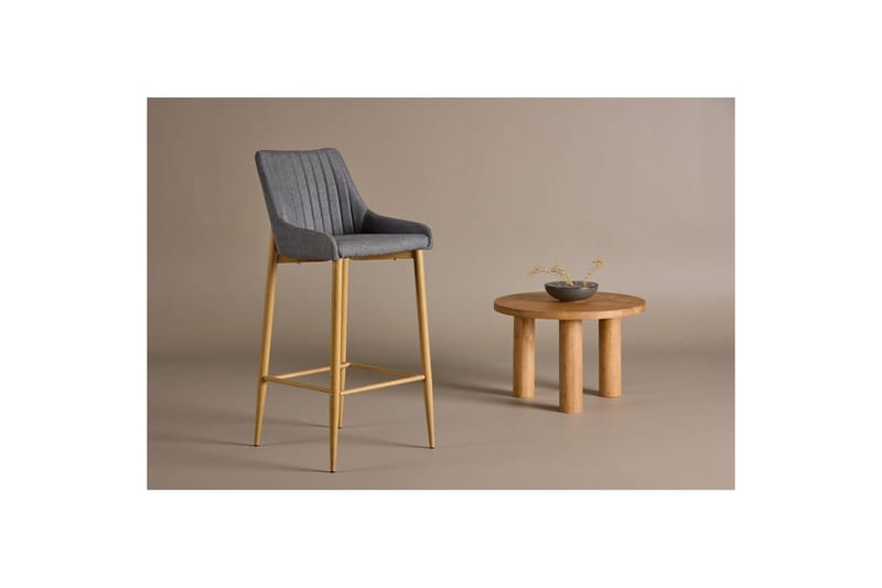 Barstol Plaza - Natur/Mörkgrå - Möbler - Fåtölj & stolar - Barstol & barpall