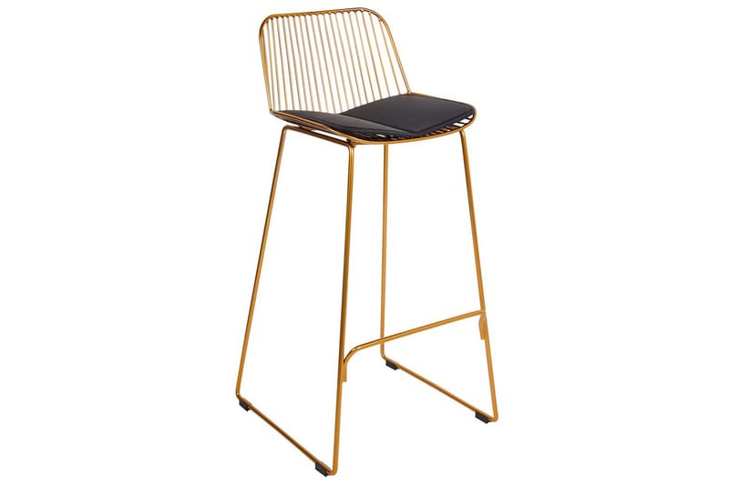 Barstol Pensacola set om 2 Guld-Svart - Guld-Svart - Möbler - Fåtölj & stolar - Barstol & barpall