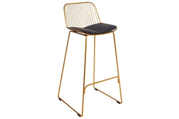 Barstol Pensacola set om 2 Guld-Svart - Guld-Svart - Möbler - Fåtölj & stolar - Barstol & barpall