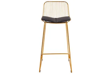 Barstol Pensacola set om 2 Guld-Svart - Guld-Svart - Möbler - Fåtölj & stolar - Barstol & barpall