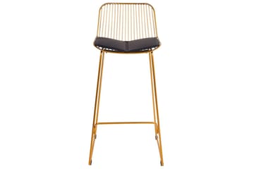 Barstol Pensacola set om 2 Guld-Svart - Guld-Svart - Möbler - Fåtölj & stolar - Barstol & barpall