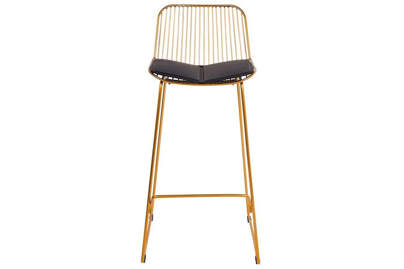 Barstol Pensacola set om 2 Guld-Svart - Guld-Svart - Möbler - Fåtölj & stolar - Barstol & barpall