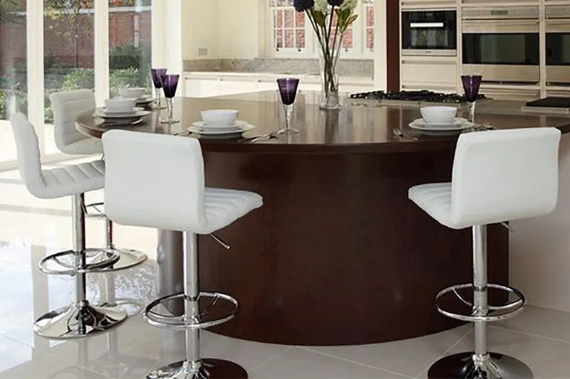 Aura Barstol - Vit/Krom - Möbler - Fåtölj & stolar - Barstol & barpall